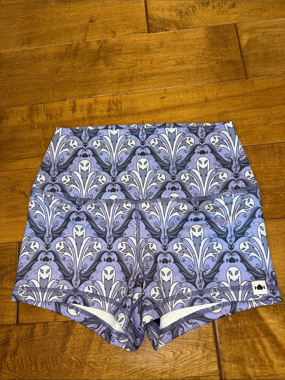 WODBOTTOM Gothic Athletic Shorts Ghosts and Bats